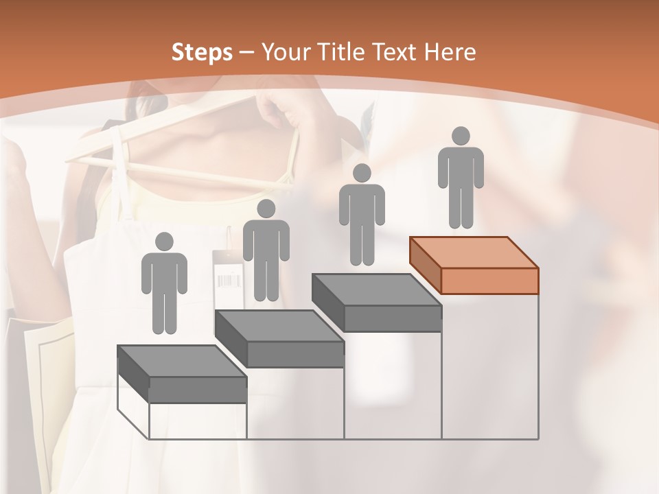 A Woman Is Looking At Her Clothes In The Mirror PowerPoint Template
