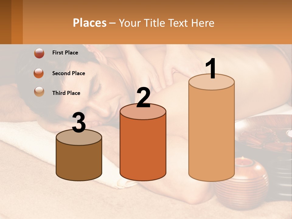 A Man Getting A Back Massage At A Spa PowerPoint Template