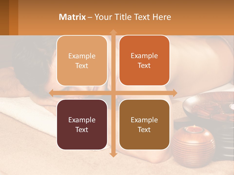 A Man Getting A Back Massage At A Spa PowerPoint Template