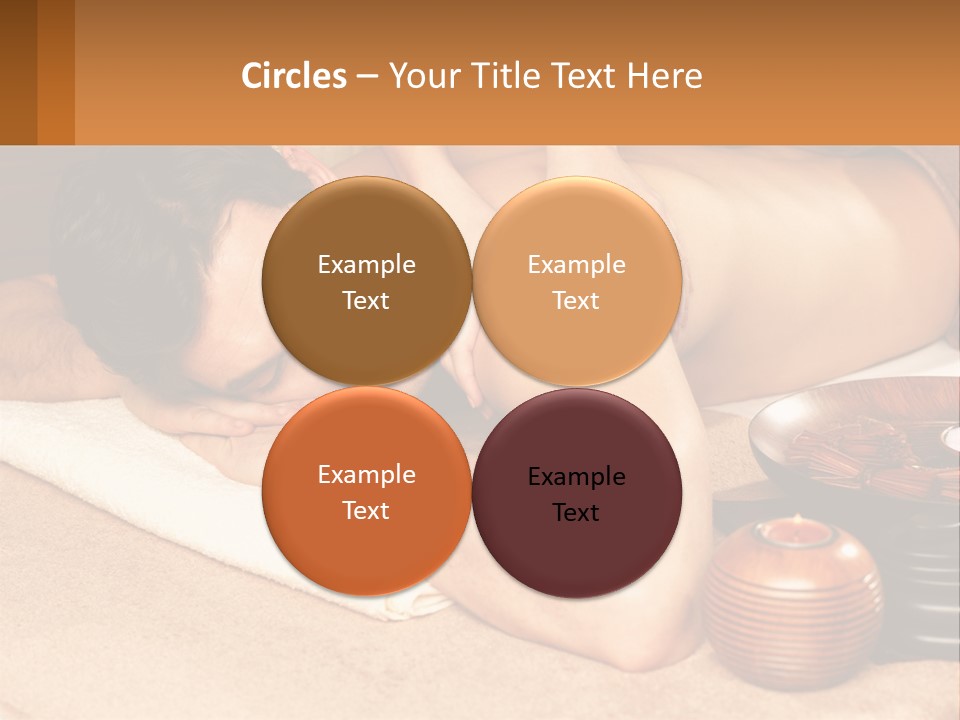 A Man Getting A Back Massage At A Spa PowerPoint Template
