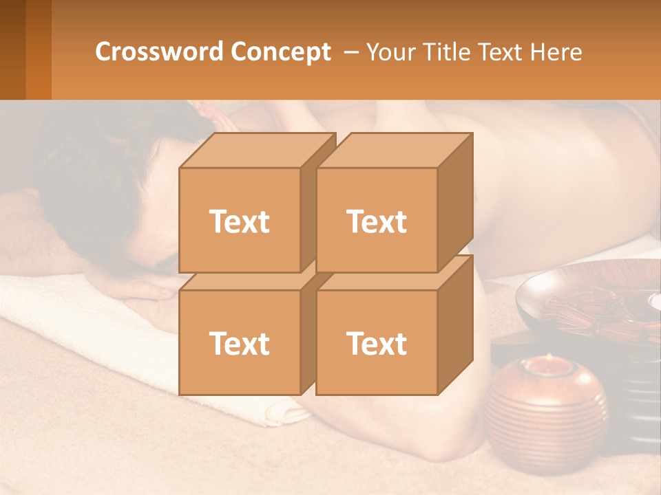 A Man Getting A Back Massage At A Spa PowerPoint Template