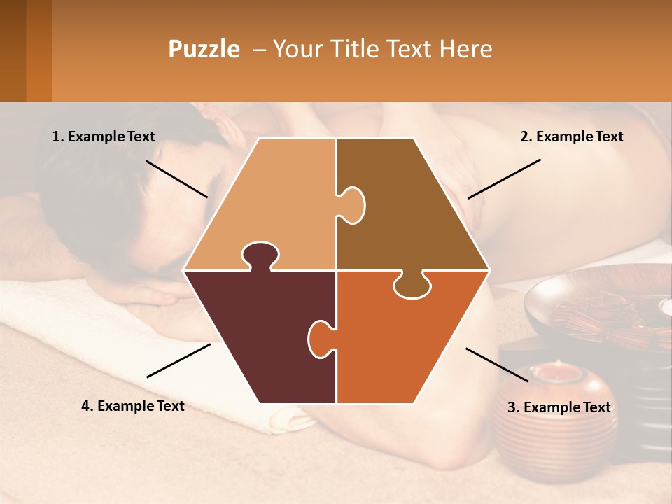 A Man Getting A Back Massage At A Spa PowerPoint Template
