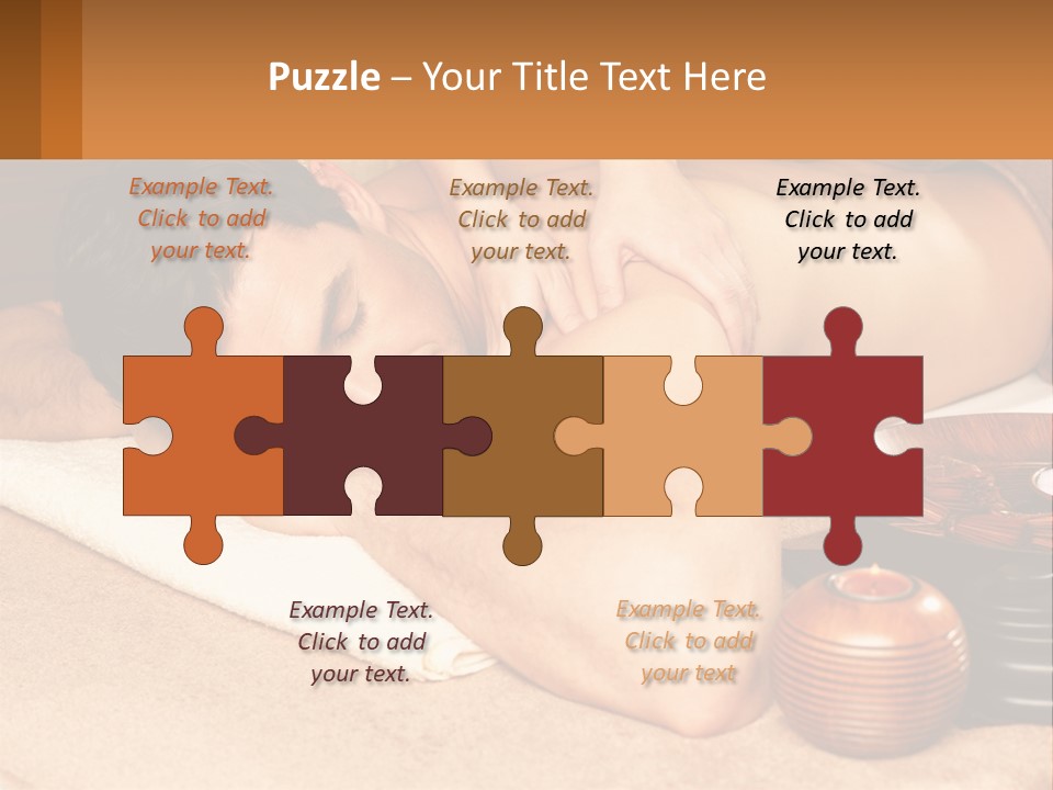A Man Getting A Back Massage At A Spa PowerPoint Template