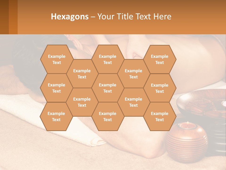 A Man Getting A Back Massage At A Spa PowerPoint Template