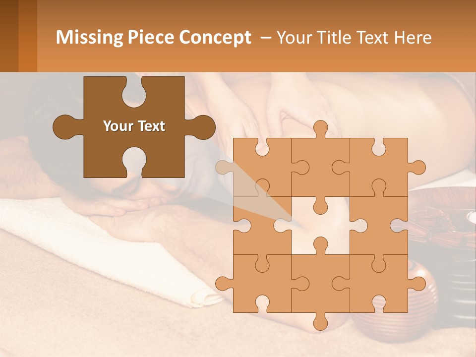 A Man Getting A Back Massage At A Spa PowerPoint Template