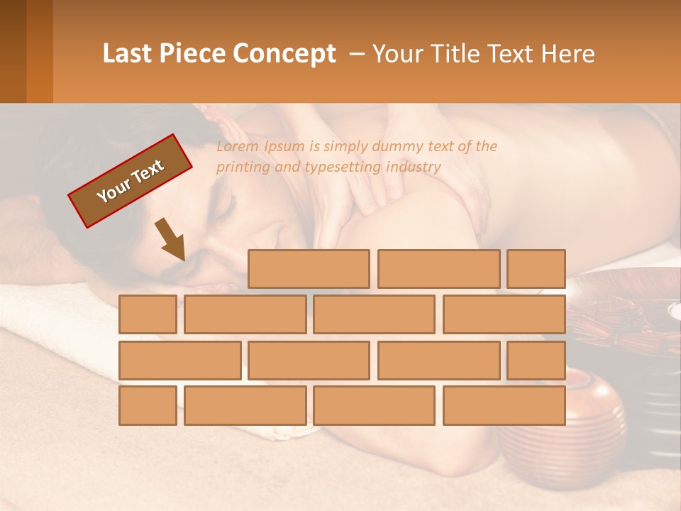 A Man Getting A Back Massage At A Spa PowerPoint Template