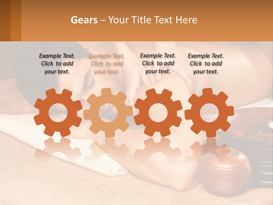 A Man Getting A Back Massage At A Spa PowerPoint Template