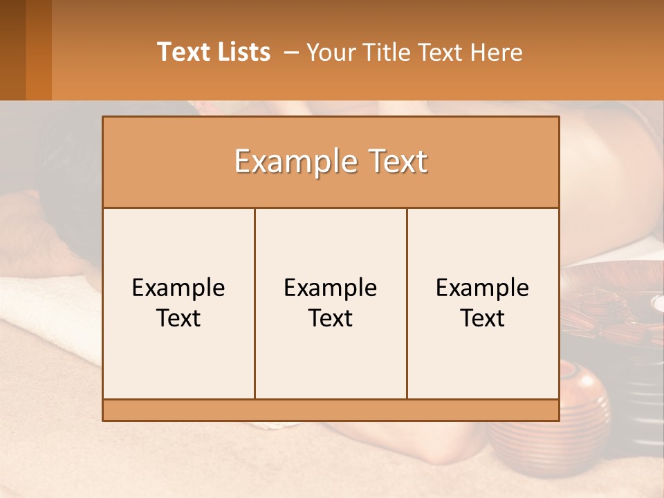 A Man Getting A Back Massage At A Spa PowerPoint Template