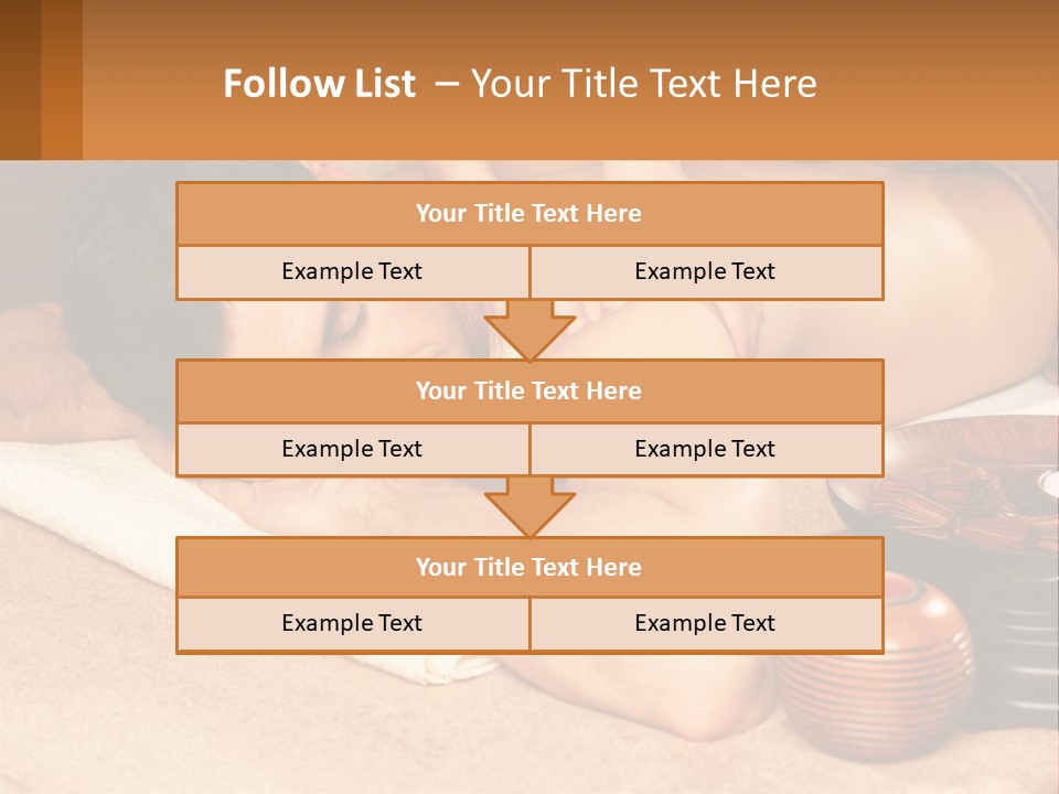 A Man Getting A Back Massage At A Spa PowerPoint Template