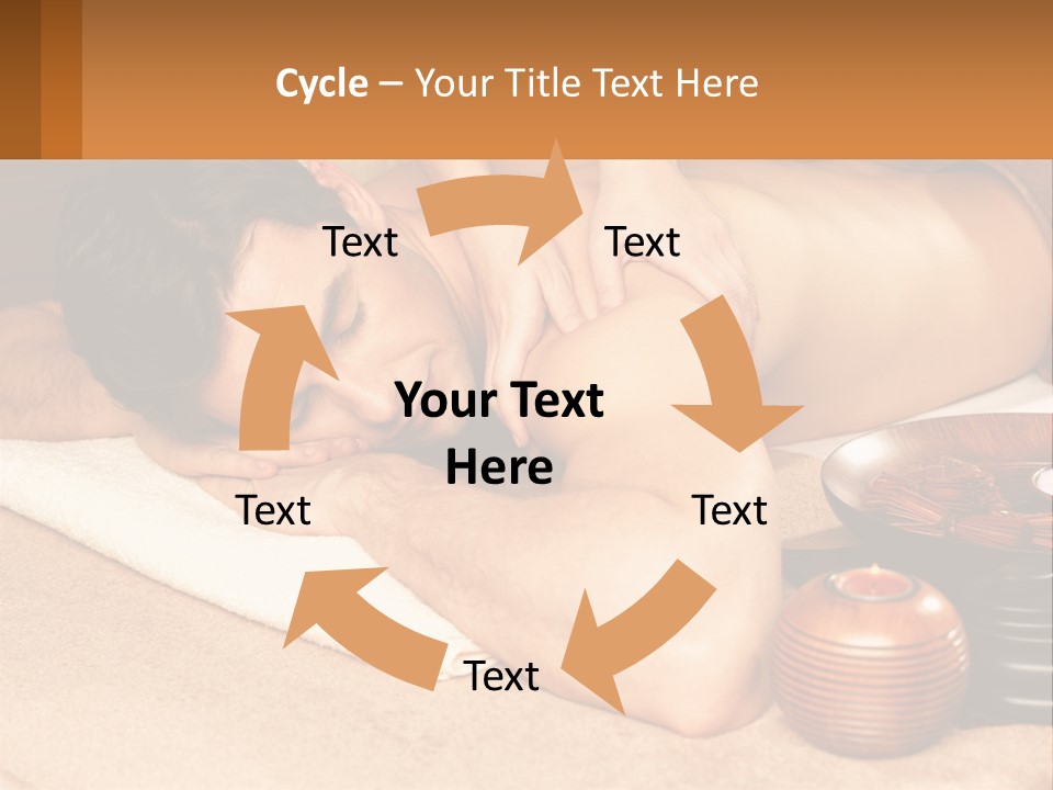 A Man Getting A Back Massage At A Spa PowerPoint Template