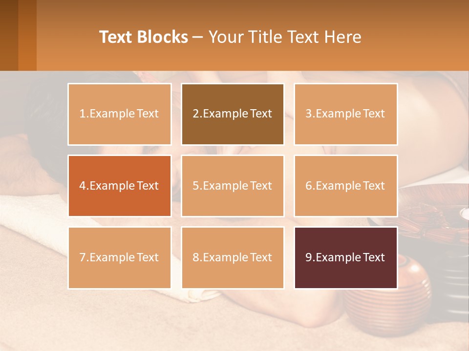 A Man Getting A Back Massage At A Spa PowerPoint Template