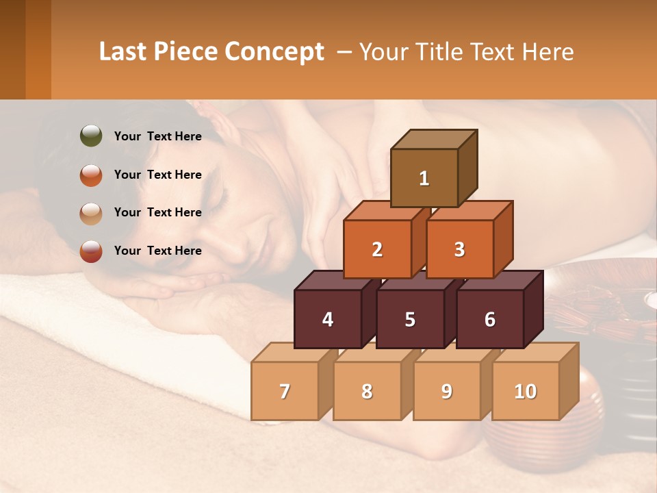 A Man Getting A Back Massage At A Spa PowerPoint Template