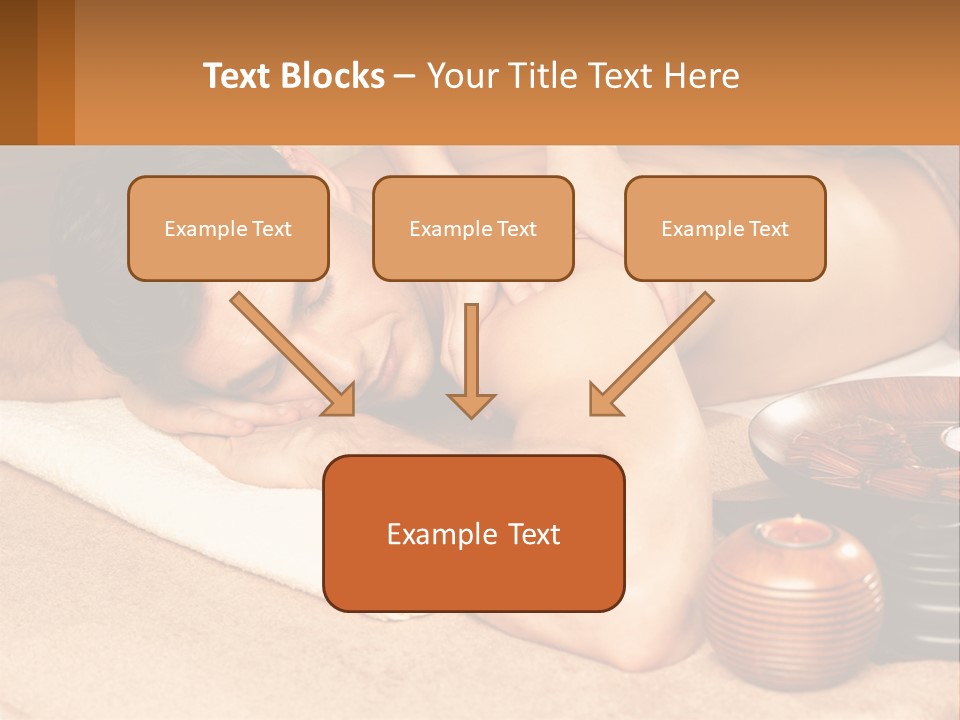 A Man Getting A Back Massage At A Spa PowerPoint Template