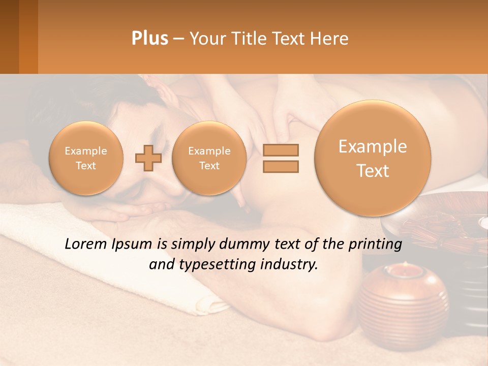 A Man Getting A Back Massage At A Spa PowerPoint Template