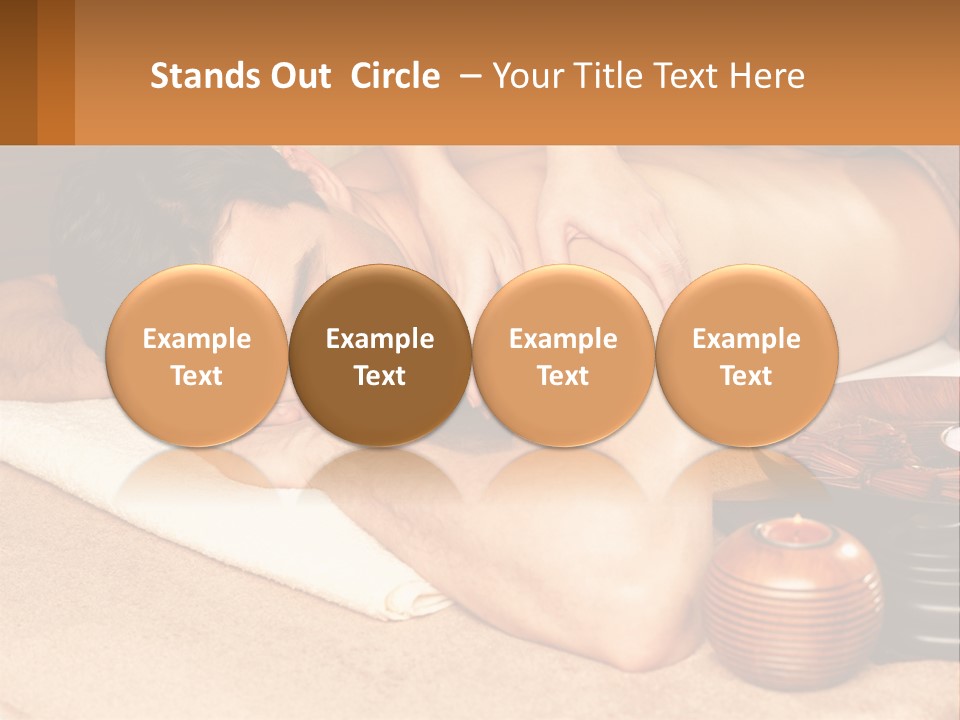 A Man Getting A Back Massage At A Spa PowerPoint Template