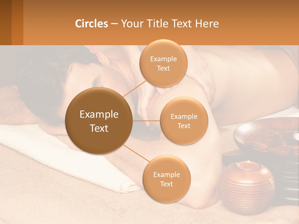 A Man Getting A Back Massage At A Spa PowerPoint Template