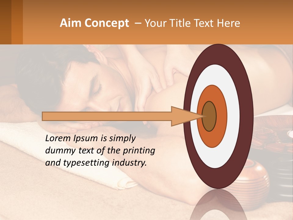 A Man Getting A Back Massage At A Spa PowerPoint Template