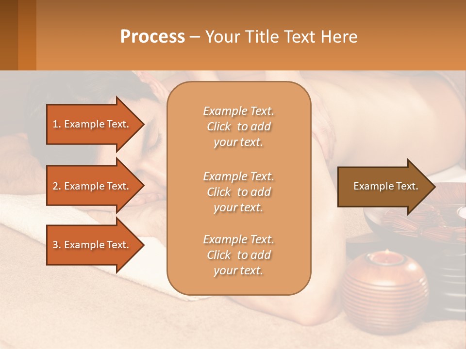 A Man Getting A Back Massage At A Spa PowerPoint Template
