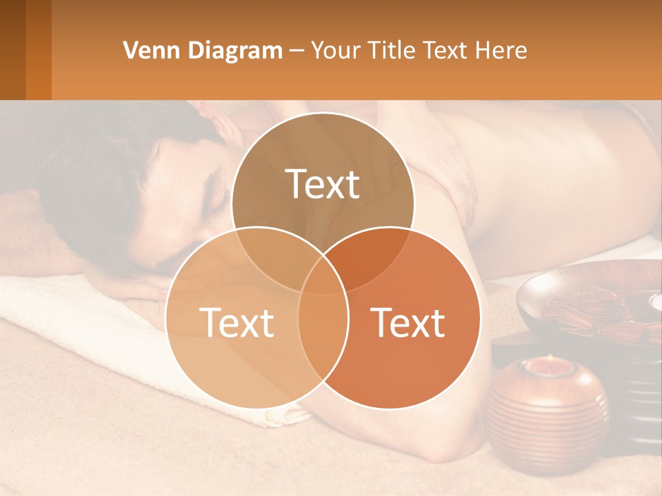 A Man Getting A Back Massage At A Spa PowerPoint Template