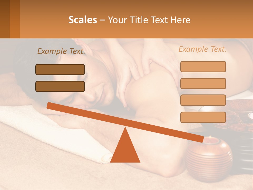 A Man Getting A Back Massage At A Spa PowerPoint Template