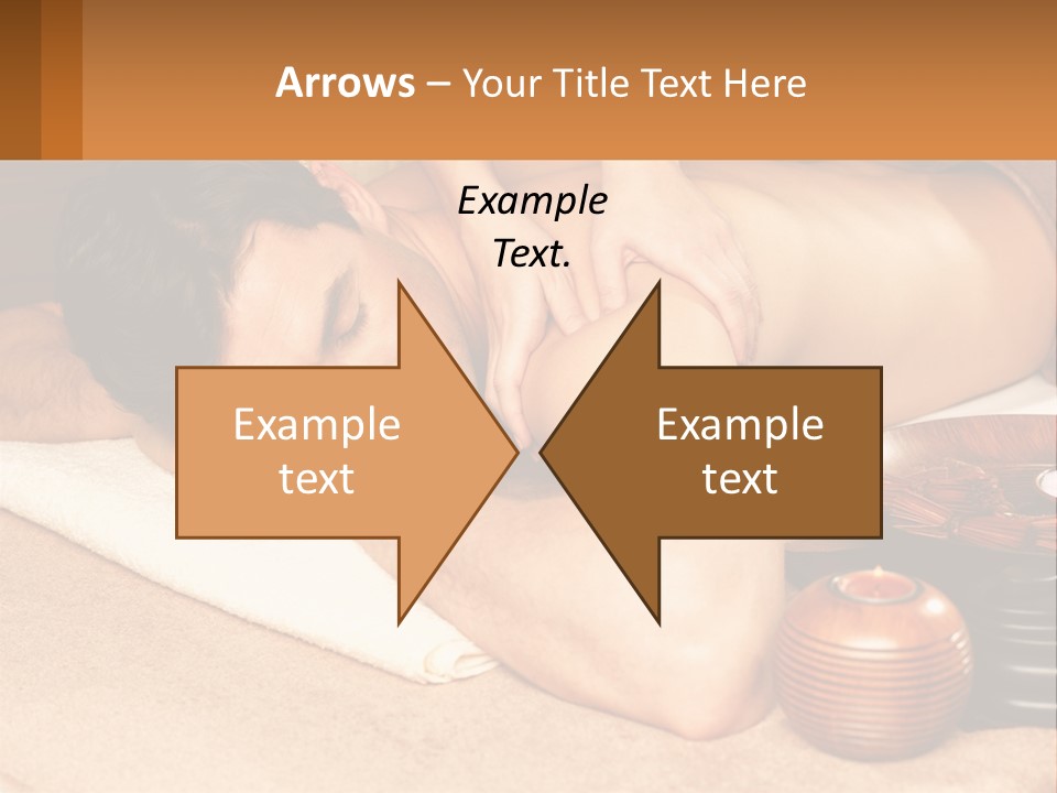 A Man Getting A Back Massage At A Spa PowerPoint Template