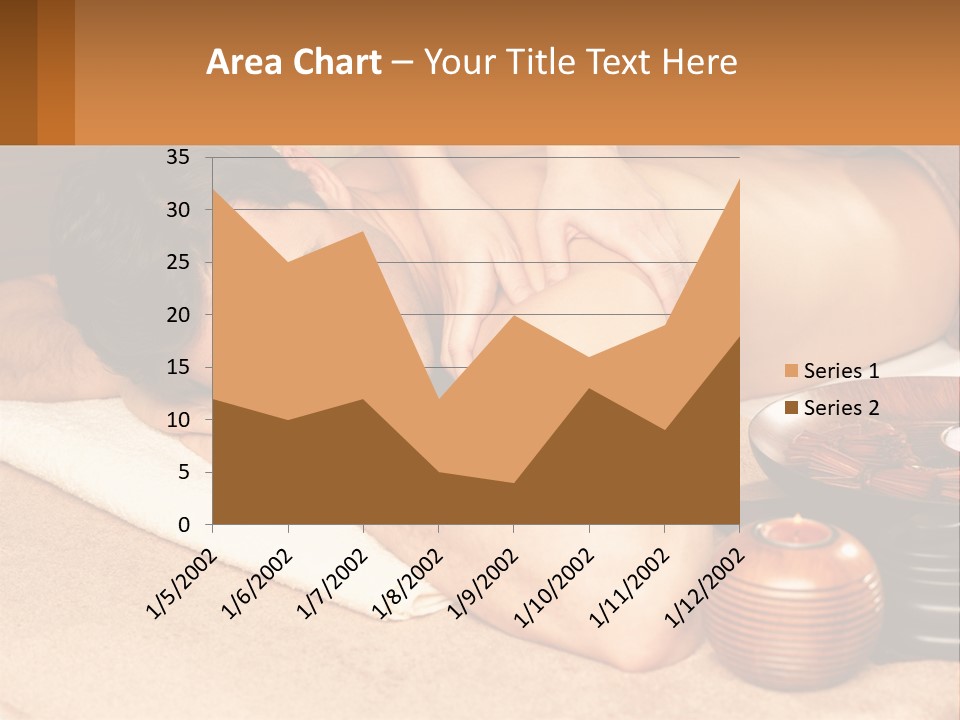 A Man Getting A Back Massage At A Spa PowerPoint Template