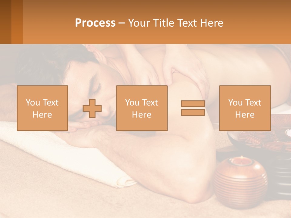 A Man Getting A Back Massage At A Spa PowerPoint Template