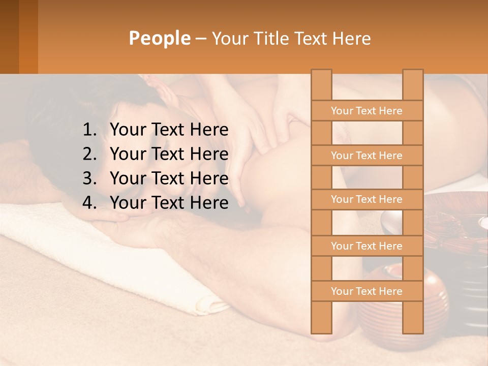 A Man Getting A Back Massage At A Spa PowerPoint Template