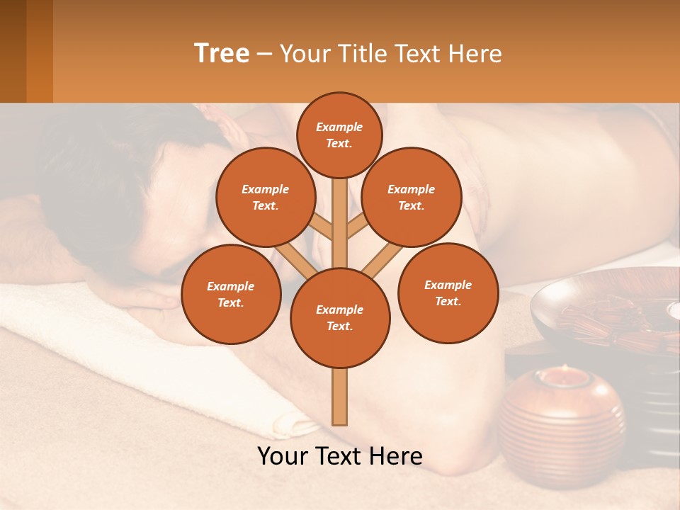 A Man Getting A Back Massage At A Spa PowerPoint Template