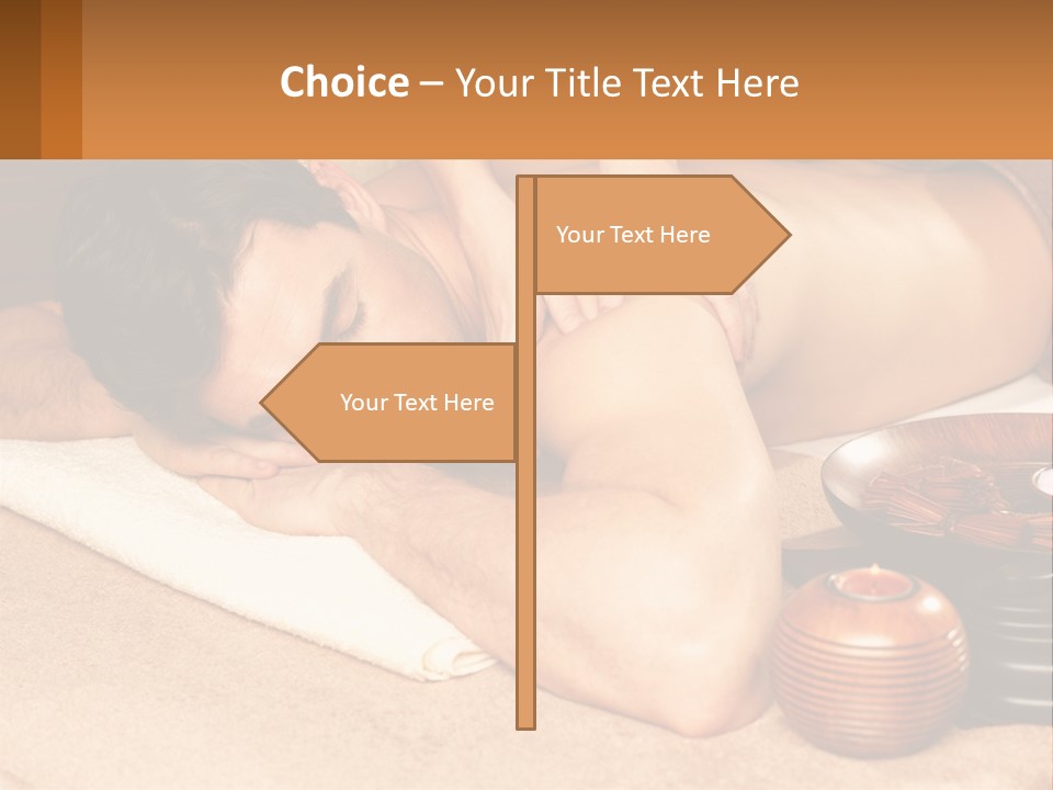 A Man Getting A Back Massage At A Spa PowerPoint Template