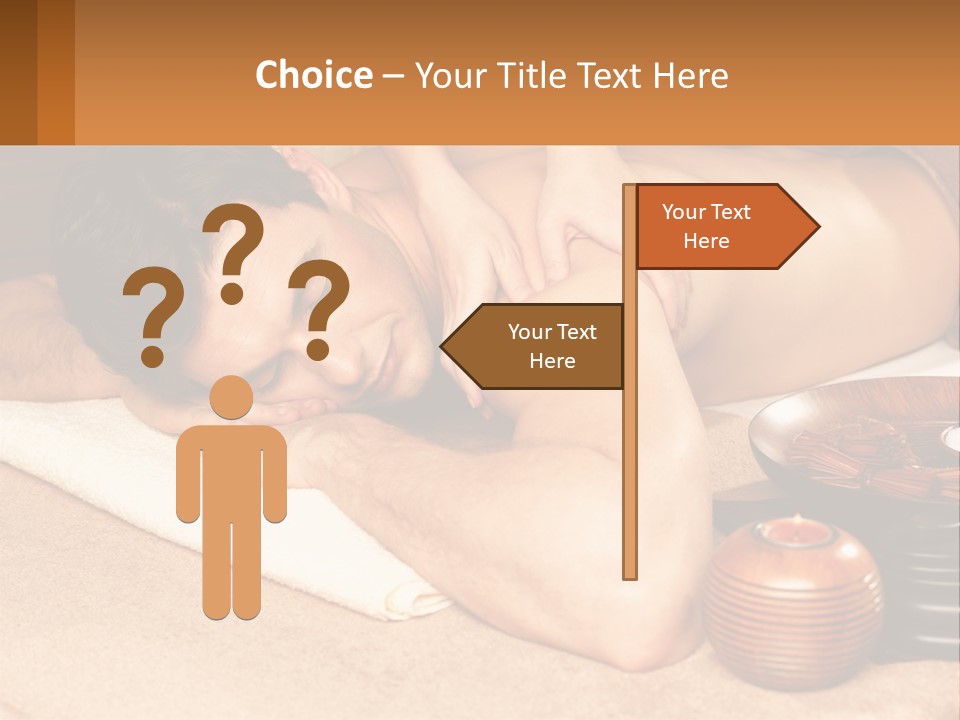 A Man Getting A Back Massage At A Spa PowerPoint Template