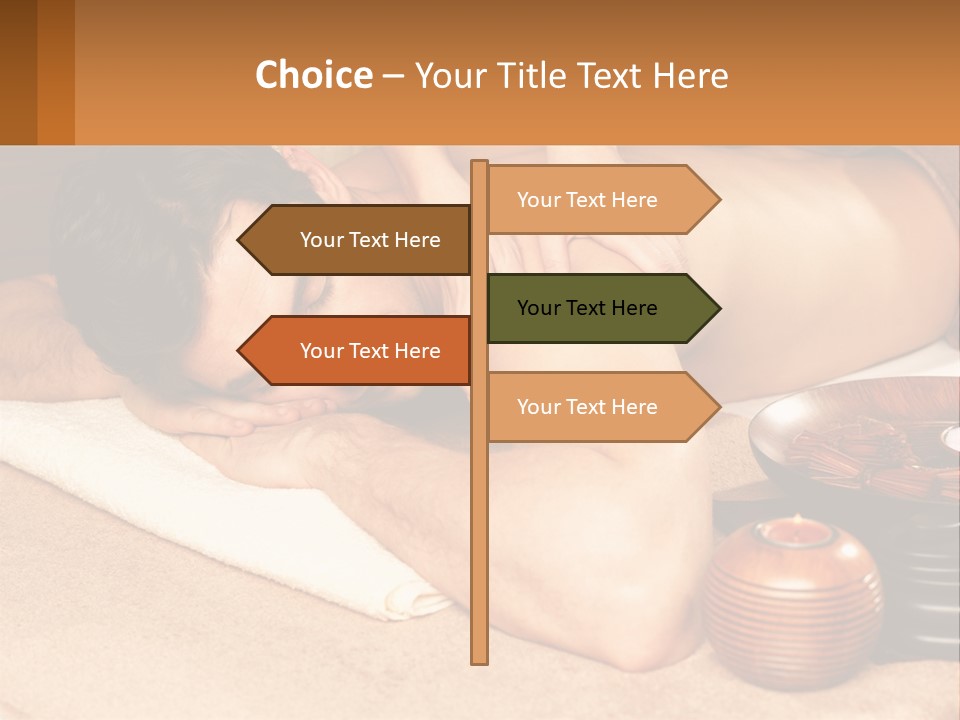 A Man Getting A Back Massage At A Spa PowerPoint Template