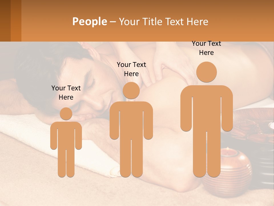 A Man Getting A Back Massage At A Spa PowerPoint Template