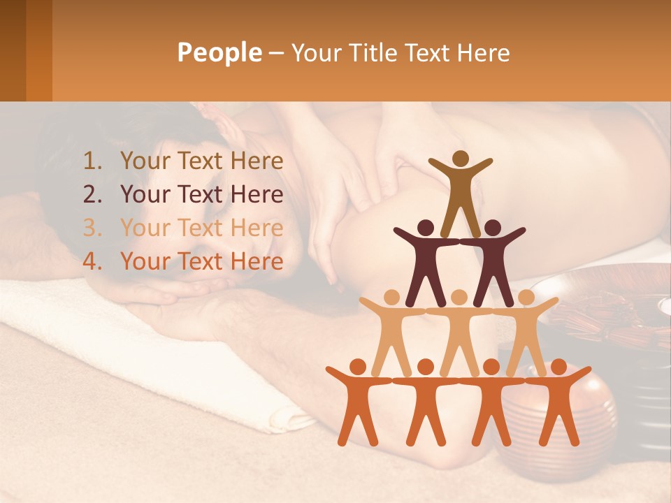 A Man Getting A Back Massage At A Spa PowerPoint Template