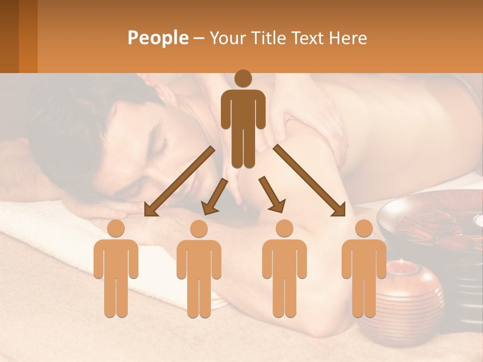A Man Getting A Back Massage At A Spa PowerPoint Template