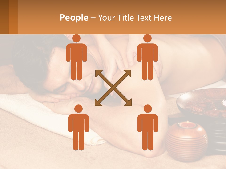 A Man Getting A Back Massage At A Spa PowerPoint Template