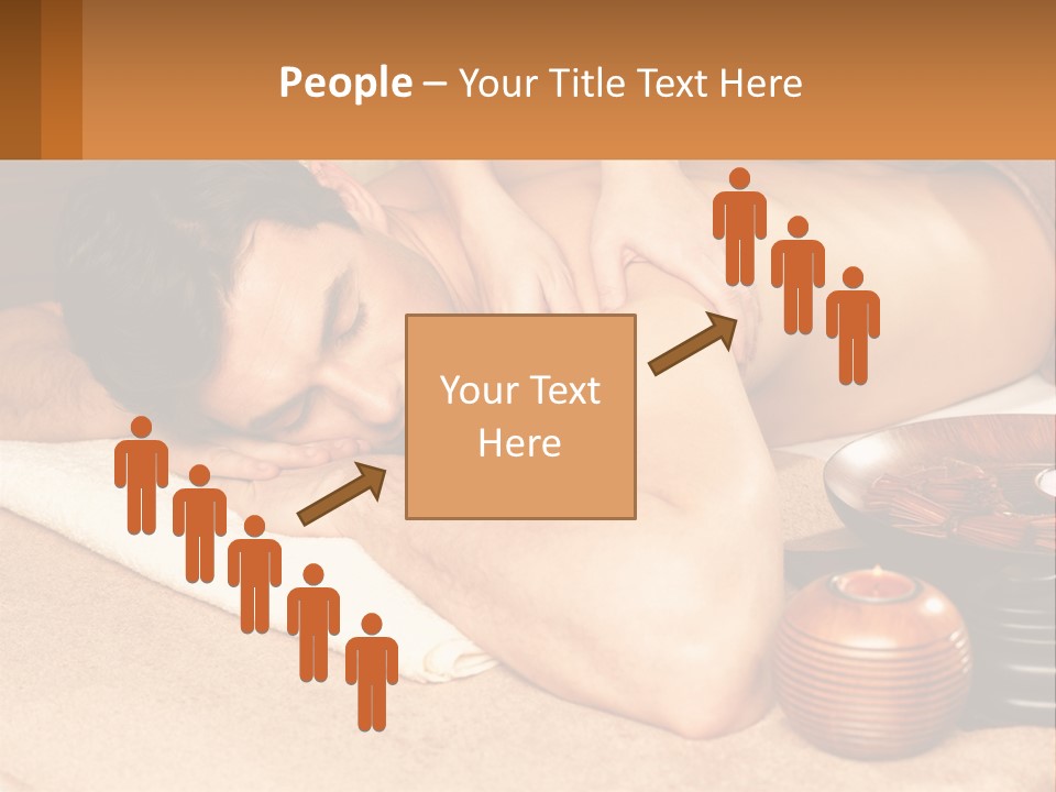 A Man Getting A Back Massage At A Spa PowerPoint Template