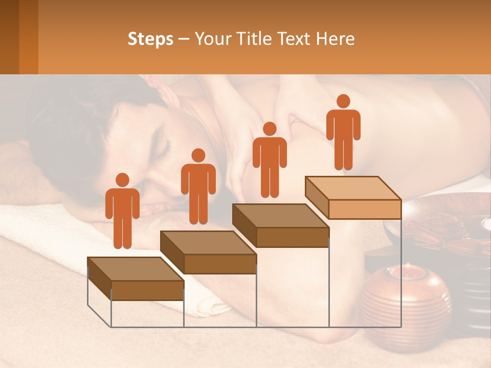 A Man Getting A Back Massage At A Spa PowerPoint Template