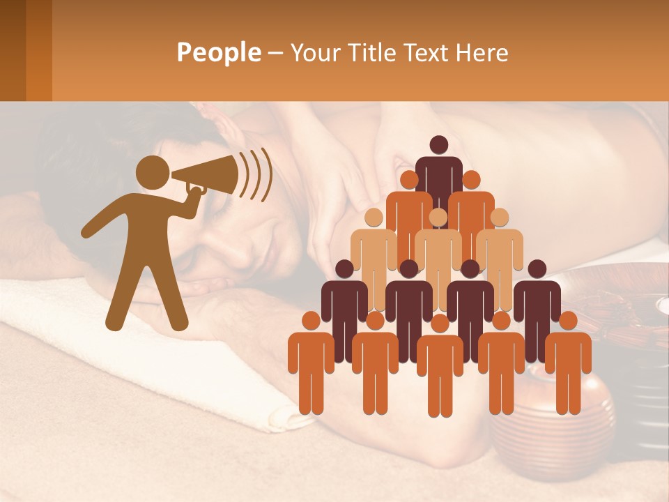 A Man Getting A Back Massage At A Spa PowerPoint Template