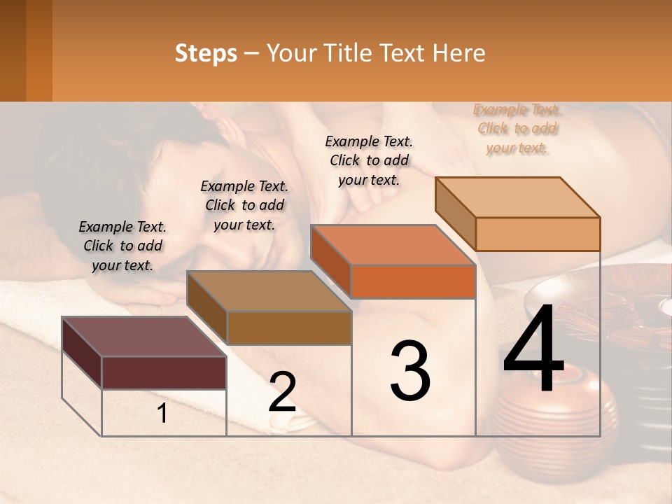 A Man Getting A Back Massage At A Spa PowerPoint Template