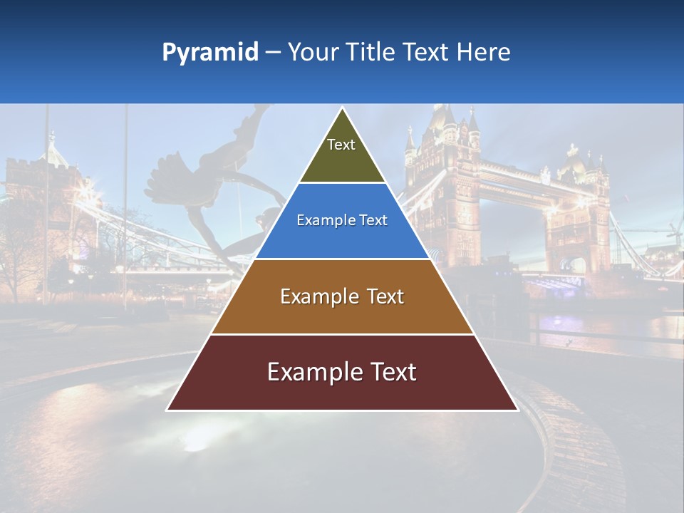 A Statue Of A Bird In Front Of A Bridge PowerPoint Template