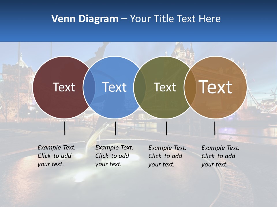 A Statue Of A Bird In Front Of A Bridge PowerPoint Template