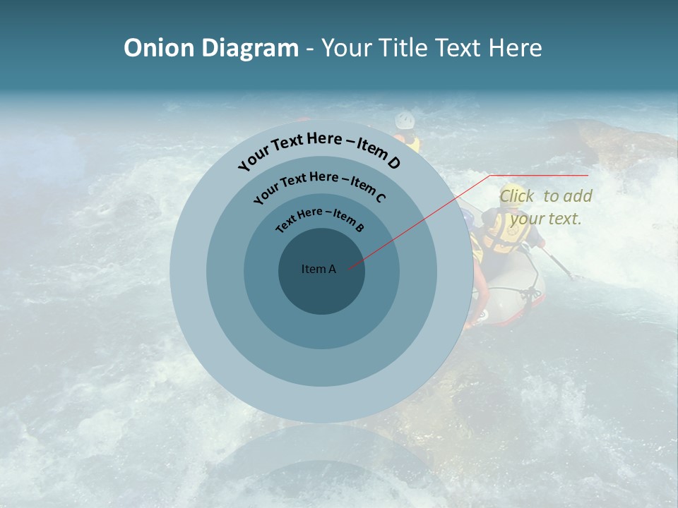 A Group Of People Riding On Top Of A Raft In A River PowerPoint Template