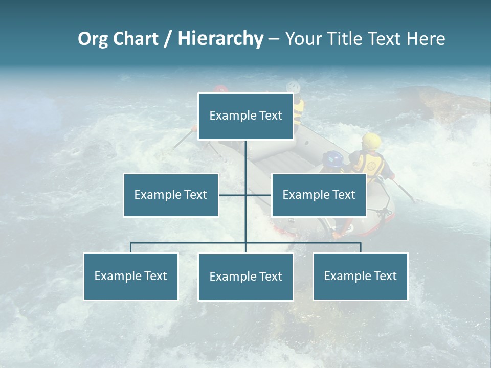 A Group Of People Riding On Top Of A Raft In A River PowerPoint Template
