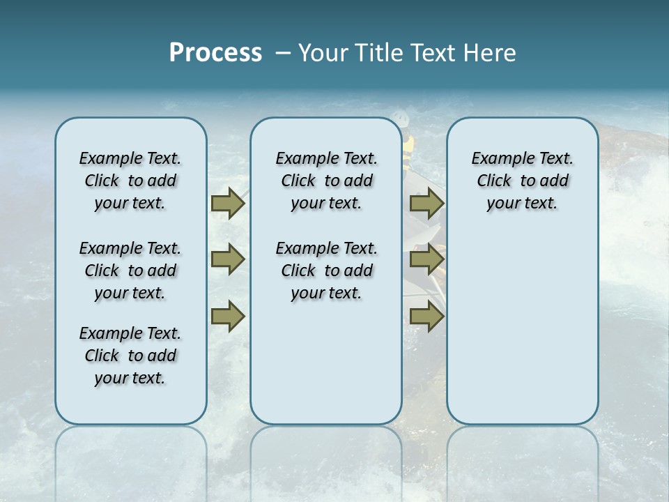 A Group Of People Riding On Top Of A Raft In A River PowerPoint Template
