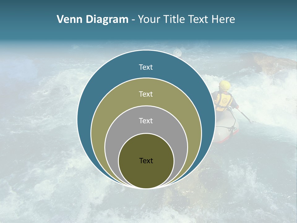 A Group Of People Riding On Top Of A Raft In A River PowerPoint Template