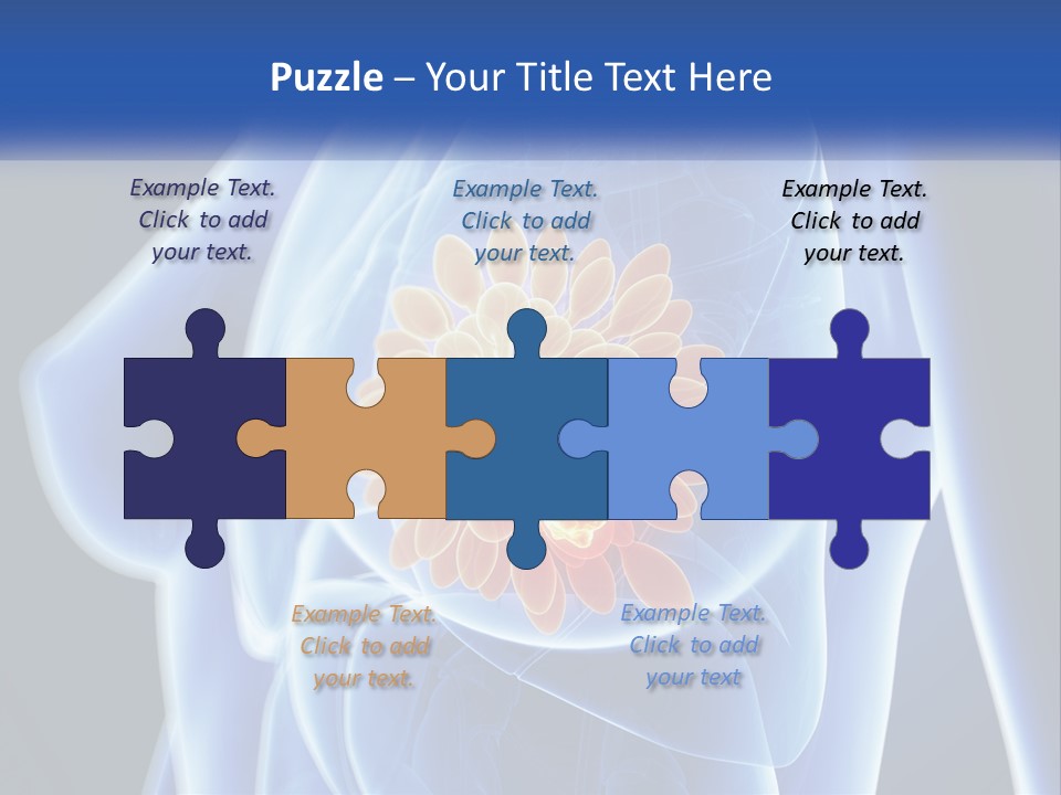 The Stomach Is Shown With A Flower On It PowerPoint Template