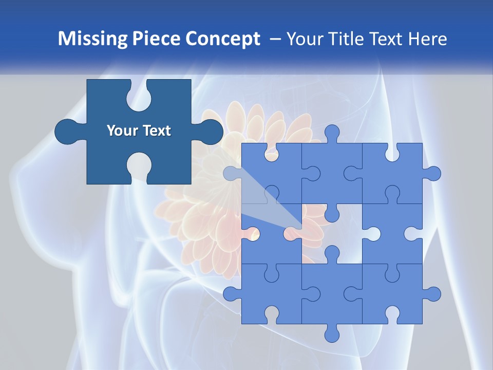 The Stomach Is Shown With A Flower On It PowerPoint Template