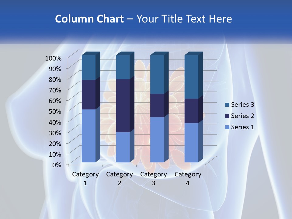 The Stomach Is Shown With A Flower On It PowerPoint Template