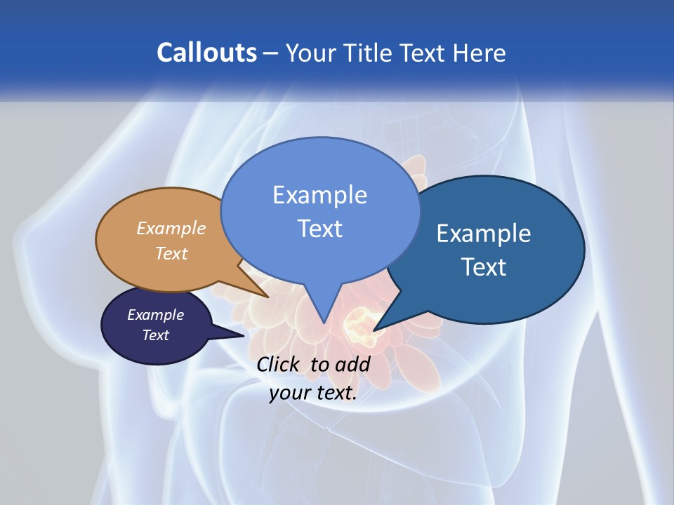 The Stomach Is Shown With A Flower On It PowerPoint Template